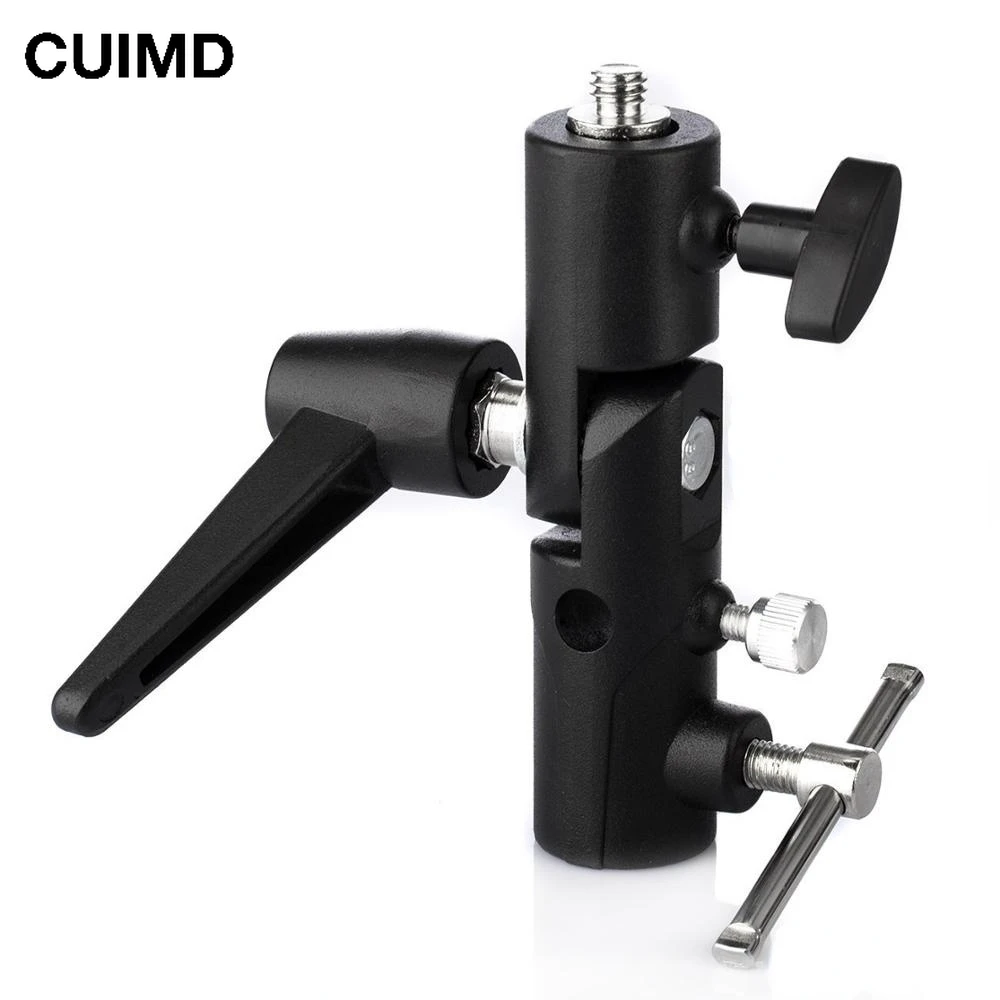Photography Lighting With Umbrella - Flash Bracket Hot Shoe Umbrella Holder