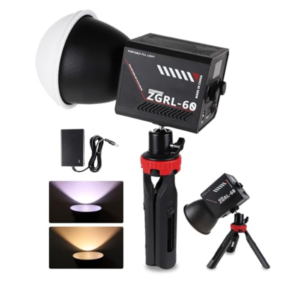 Photography Lighting Spotlight - 60W COB LED Video Light Handheld