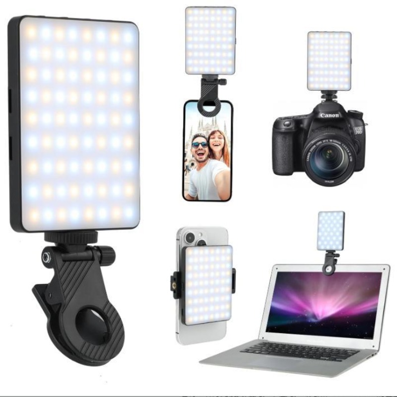 Photography Lighting Spotlight - 1pc Rechargeable LED Selfie Light,3 Modes