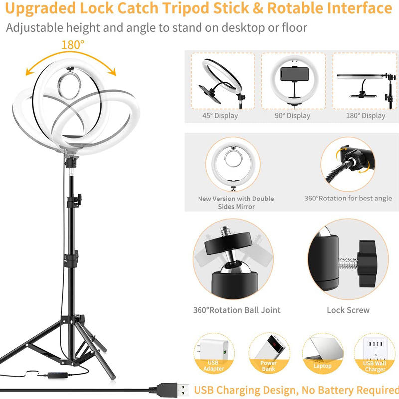 16/26/33cm Selfie Ring Light P - Photography Lighting Stick ulasan dan harga