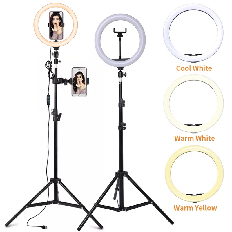 6/10/12 Inch LED Selfie Ring L - Photography Lighting Stick ulasan dan harga