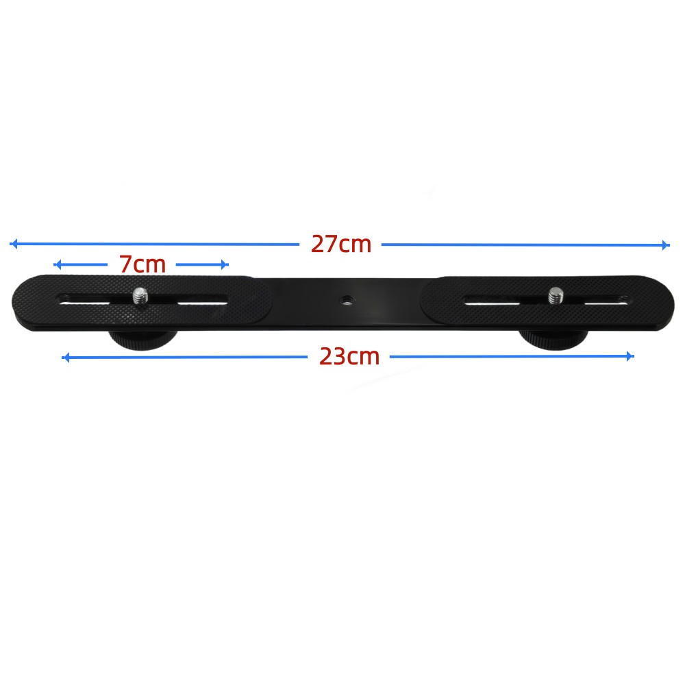 Dual Flash Bracket 1/4'' Screw - Photography Lighting Spotlight ulasan dan harga