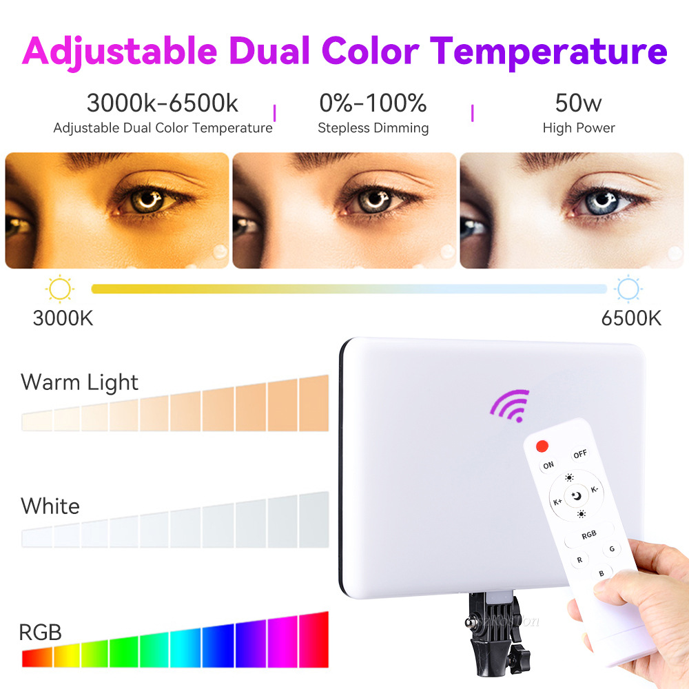 RGB 14'' LED Video Light Remot - Photography Lighting Uk ulasan dan harga