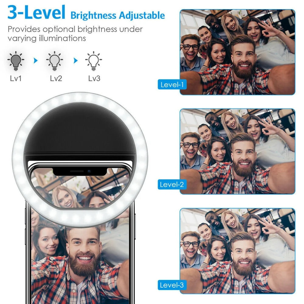 LED Selfie Fill Light USB Char - Photography Lighting Spotlight ulasan dan harga
