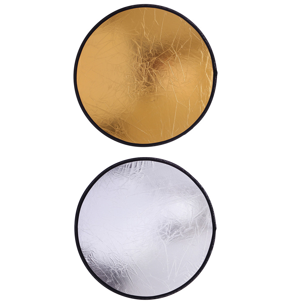 2Pcs Gold Silver Photography i - Reflector Disc Silver ulasan dan harga