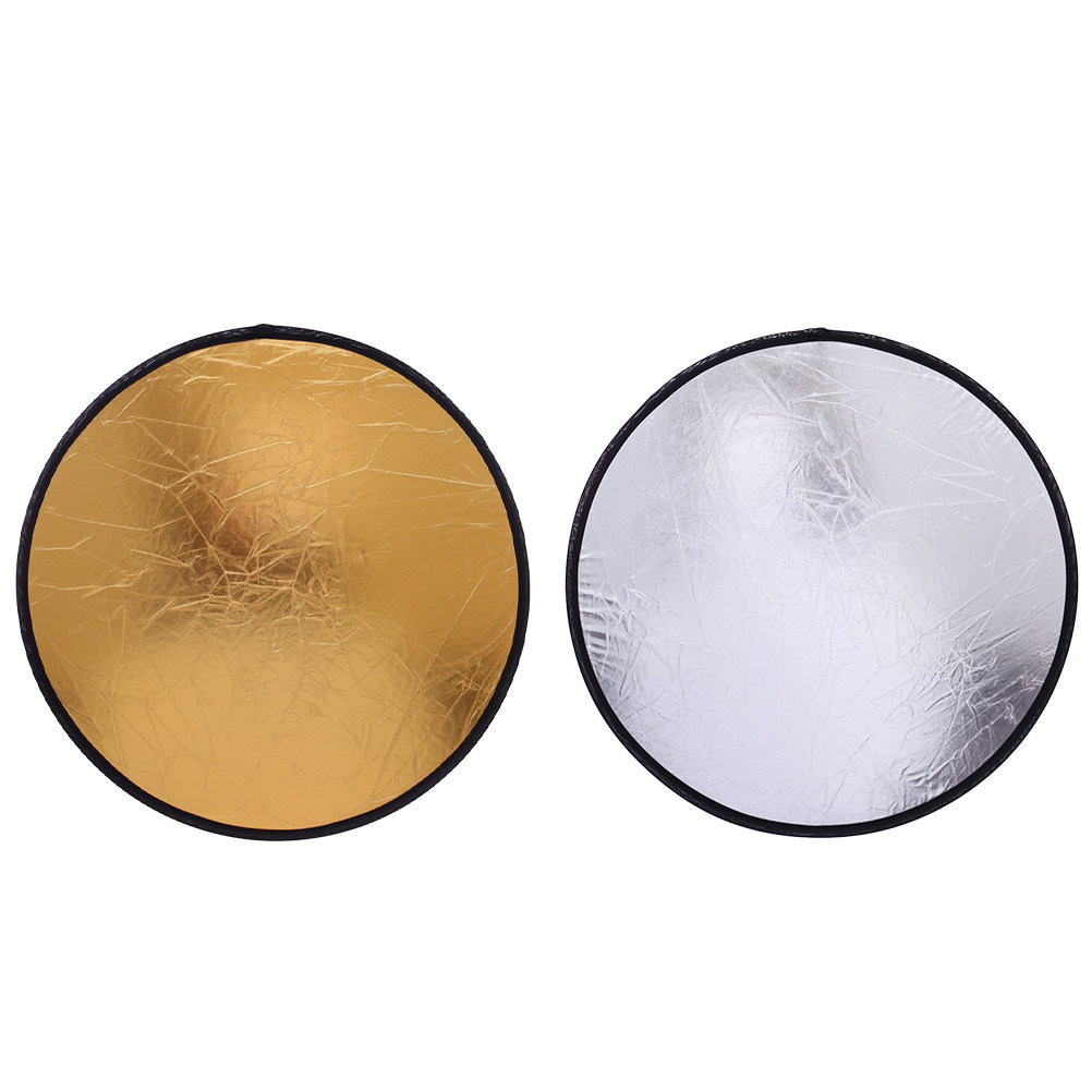 2Pcs Gold Silver Photography i - Reflector Disc Silver ulasan dan harga