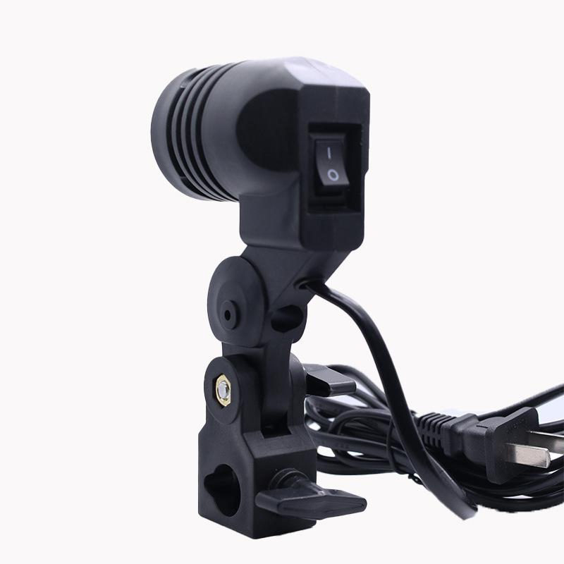 Black 1.8M Cable Cord E27 Sock - Photography Lighting With Umbrella ulasan dan harga