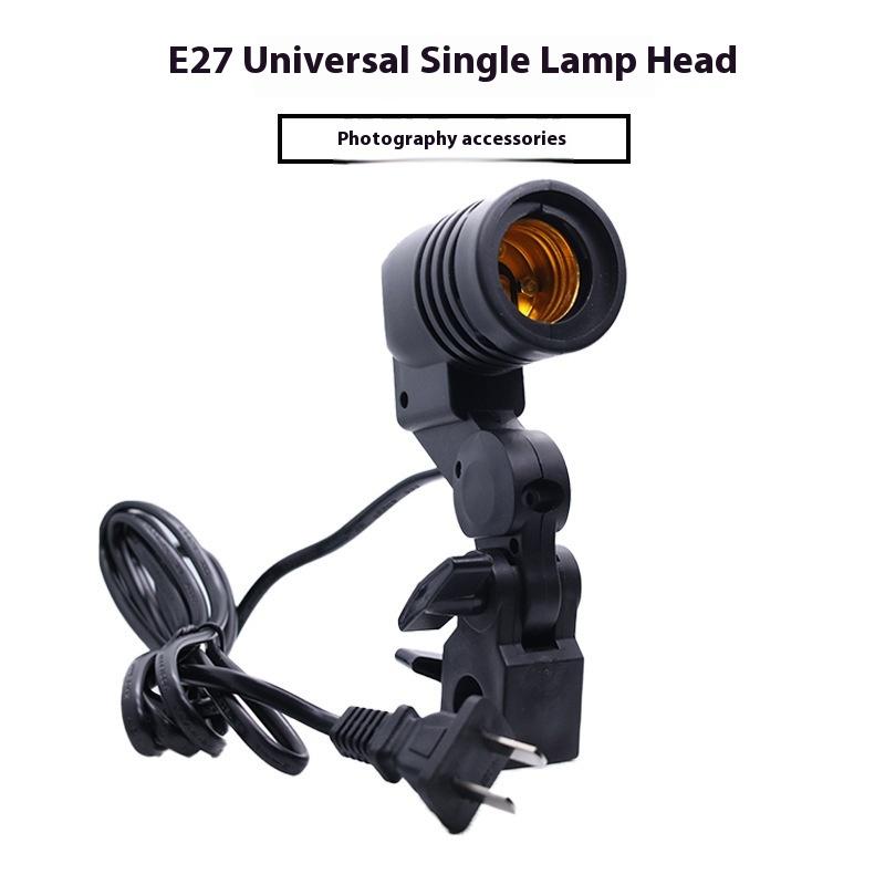 Black 1.8M Cable Cord E27 Sock - Photography Lighting With Umbrella ulasan dan harga