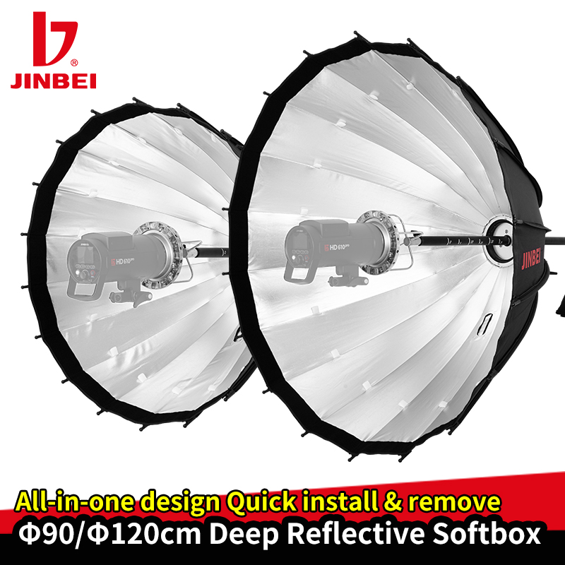 JINBEI 120cm Deep Reflective P - Parabolic Umbrella Deep ulasan dan harga