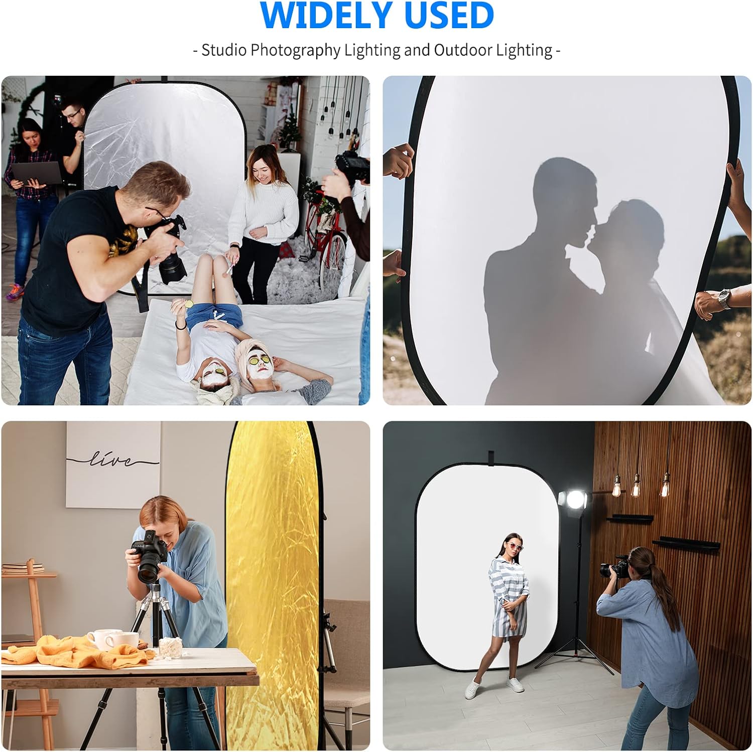 Photography Light Reflector 59 - Reflector Disc Silver ulasan dan harga