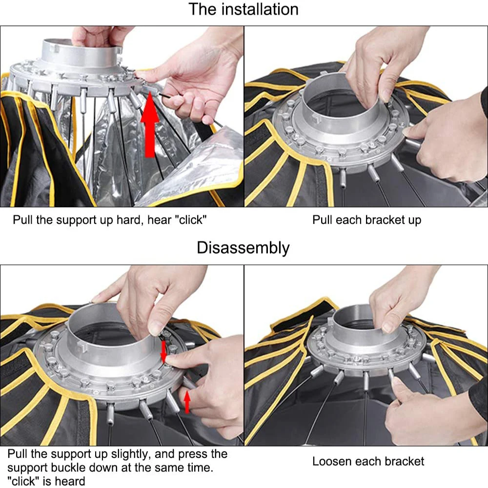 LED 35inch/90cm Quick Set-up F - Parabolic Umbrella Deep ulasan dan harga