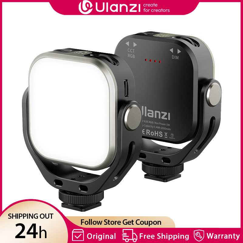 Ulanzi VL66 RGB Video Light 25 - Photography Lighting With Umbrella ulasan dan harga