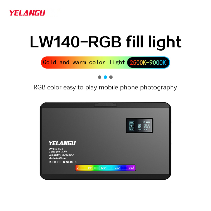 YELANGU RGB LED Video Light W1 - Photography Lighting With Umbrella ulasan dan harga
