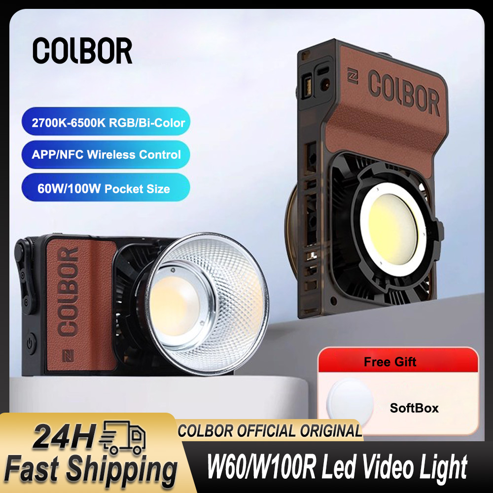 Colbor W60 W100R RGB LED Video - Photography Lighting Wireless ulasan dan harga
