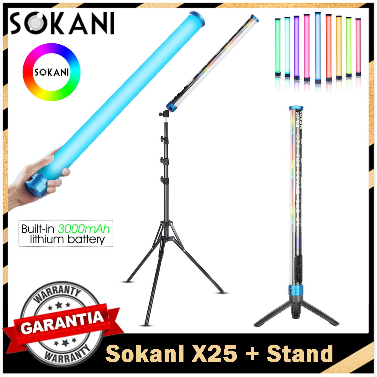 Sokani X25 RGB LED Video Light - Photography Lighting Stick ulasan dan harga