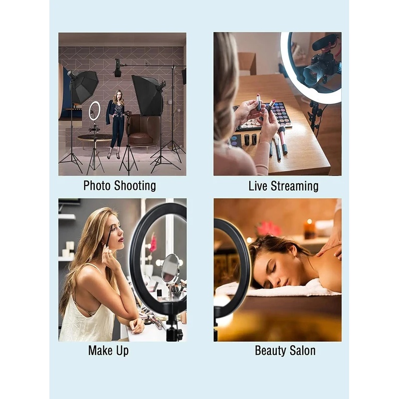 Desiontal 26cm Ring Light with - Photography Lighting Spotlight ulasan dan harga