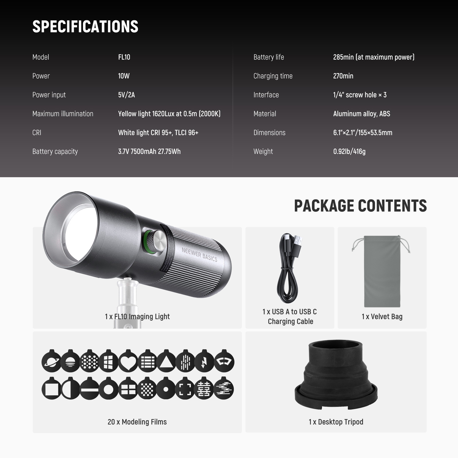 NEEWER BASICS FL10 LED Photogr - Photography Lighting Uk ulasan dan harga