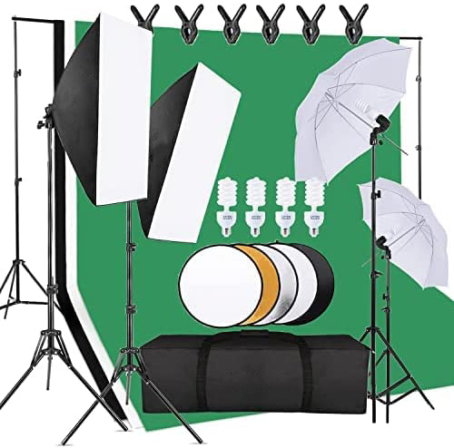 Cost-effective  Photo Studio E - Photography Lighting Kit With Backdrop ulasan dan harga