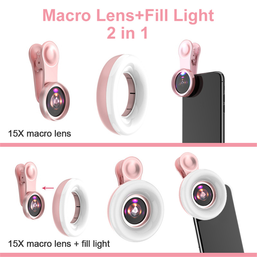 Mobile Lens 15X Macro Lens Mob - Photography Lighting Stick ulasan dan harga