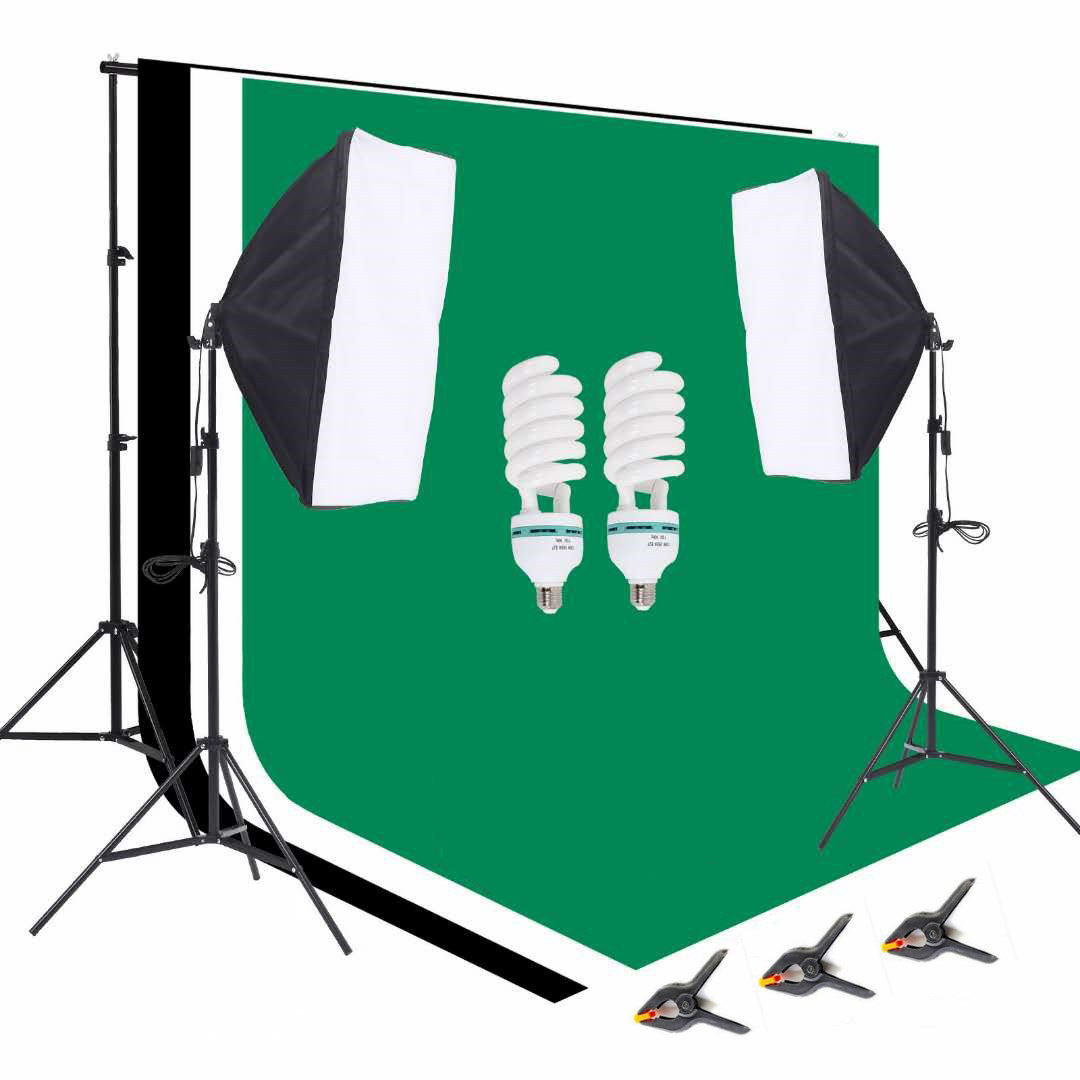 1 Photo Studio Equipment 2.6*3 - Photography Lighting Kit Portable ulasan dan harga