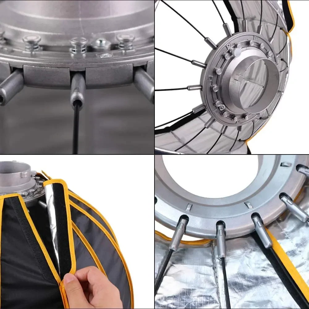 NiceFoto LED 35inch/90cm Quick - Parabolic Umbrella Deep ulasan dan harga