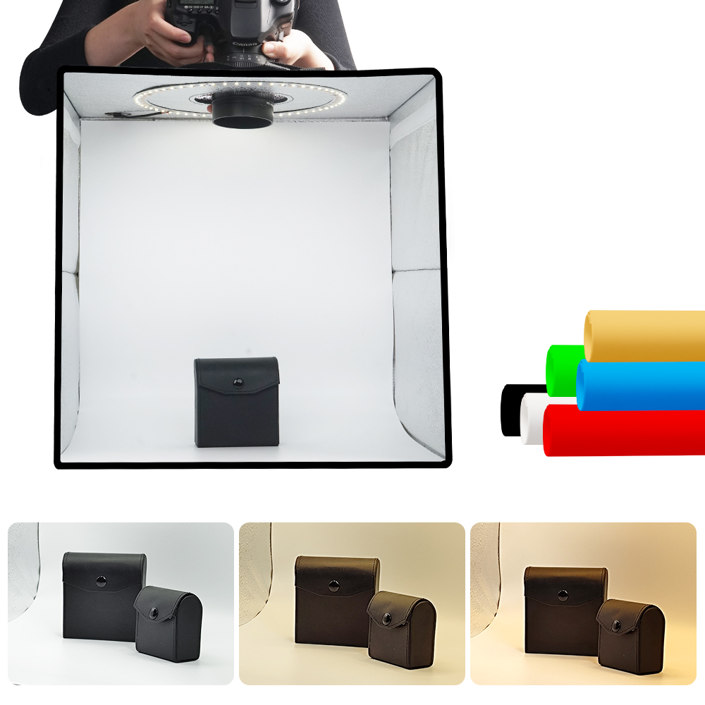 Lightdow Dimmable Photo Box LE - Photography Lighting Kit Portable ulasan dan harga