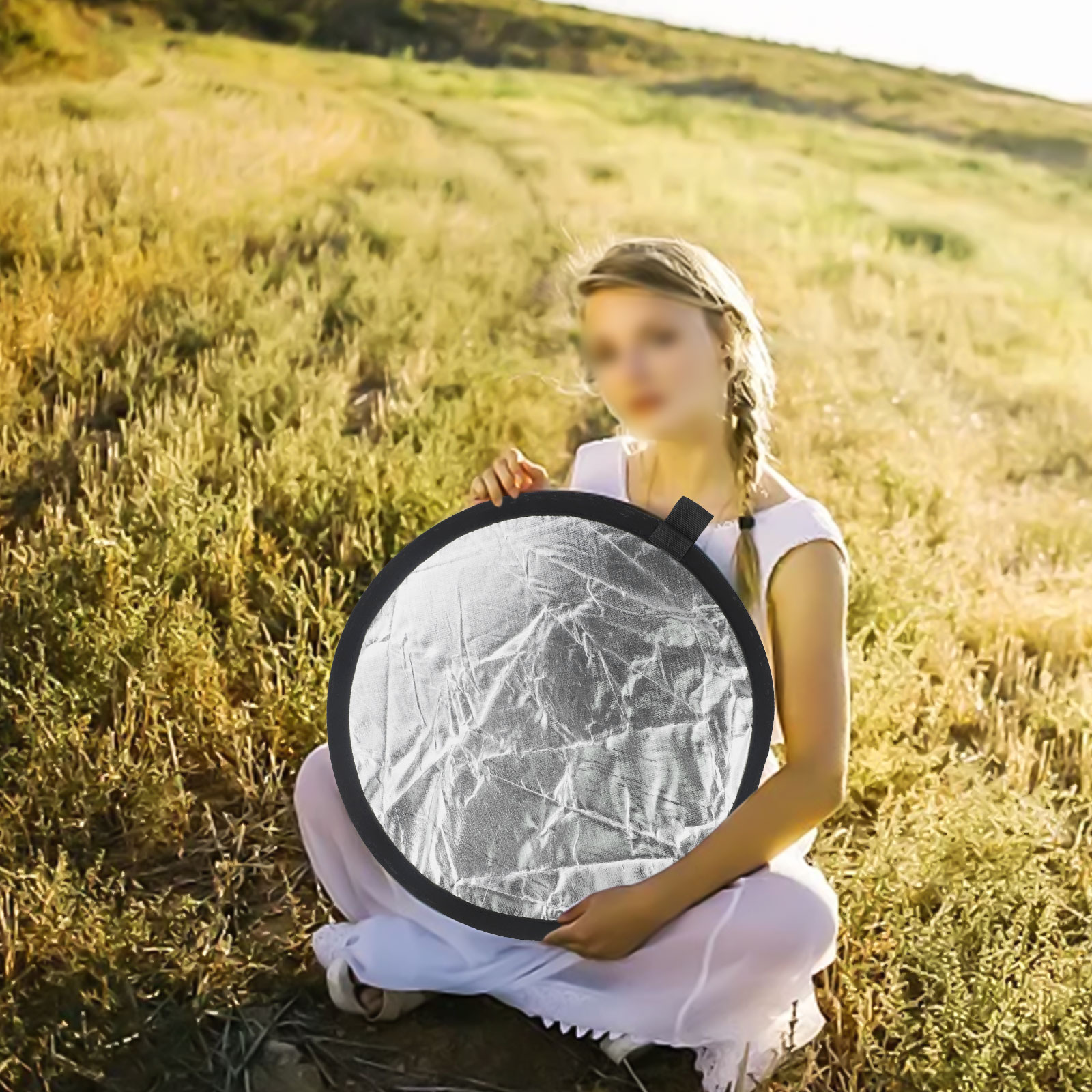 5-in-1 Handheld Photography Re - Reflector Disc Silver ulasan dan harga