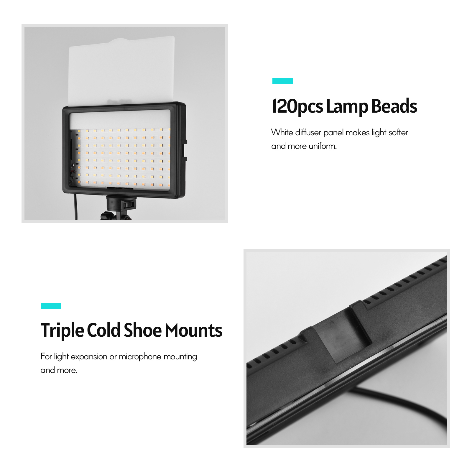 Andoer 2pcs LED Video Light Ki - Photography Lighting Uk ulasan dan harga