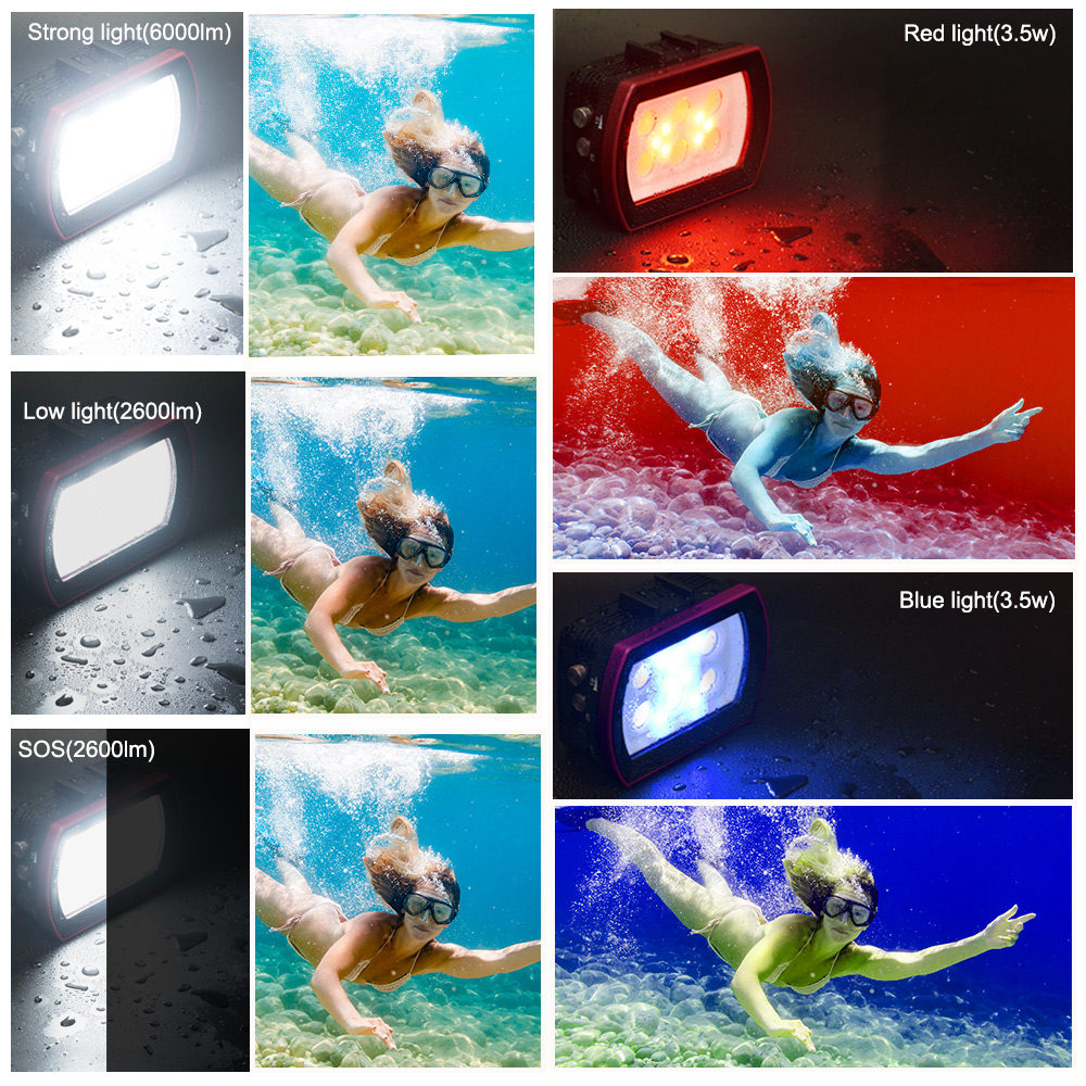 Seafrogs Aluminum LED Diving L - Photography Lighting Brands ulasan dan harga