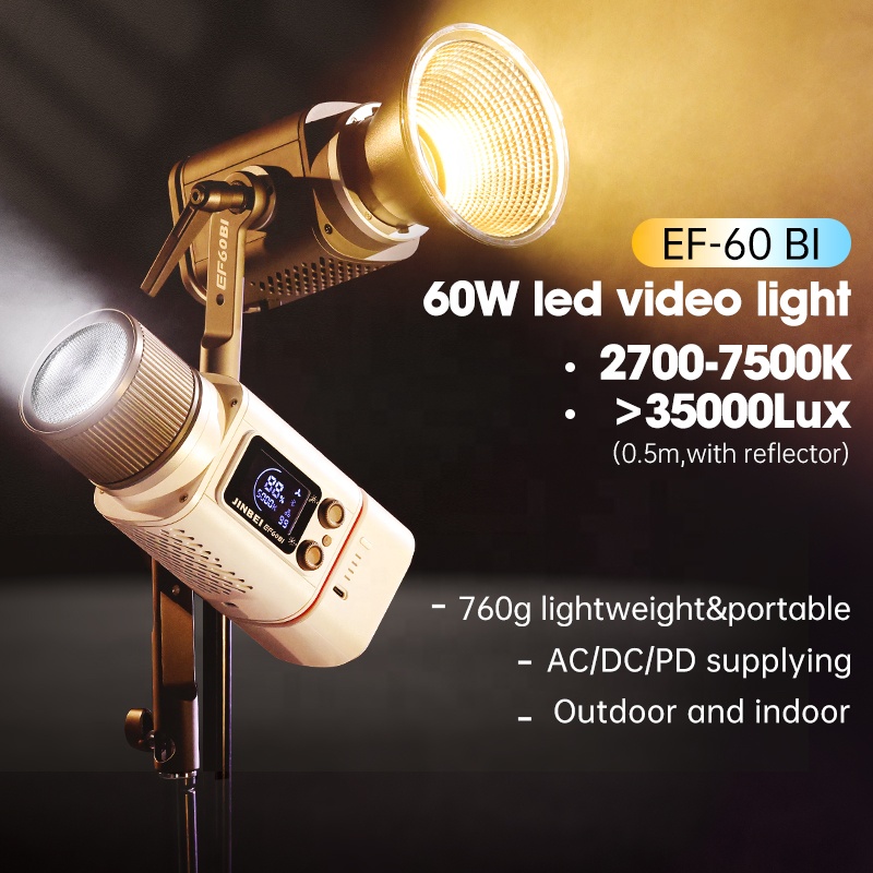 JINBEI EF-60BI 60w Photography - Photography Lighting Kit Portable ulasan dan harga