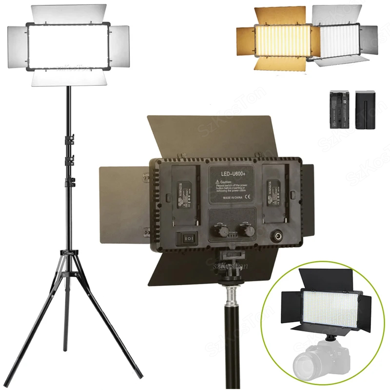 U800 U600 LED Photo Studio Vid - Photography Lighting Uk ulasan dan harga